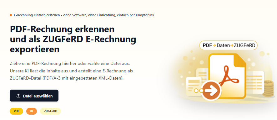 E-Rechnung aus PDF